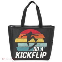 Skateboard Skateboarding Do A Kickflip Surfing Skate Skating Tote Bag thumb 0