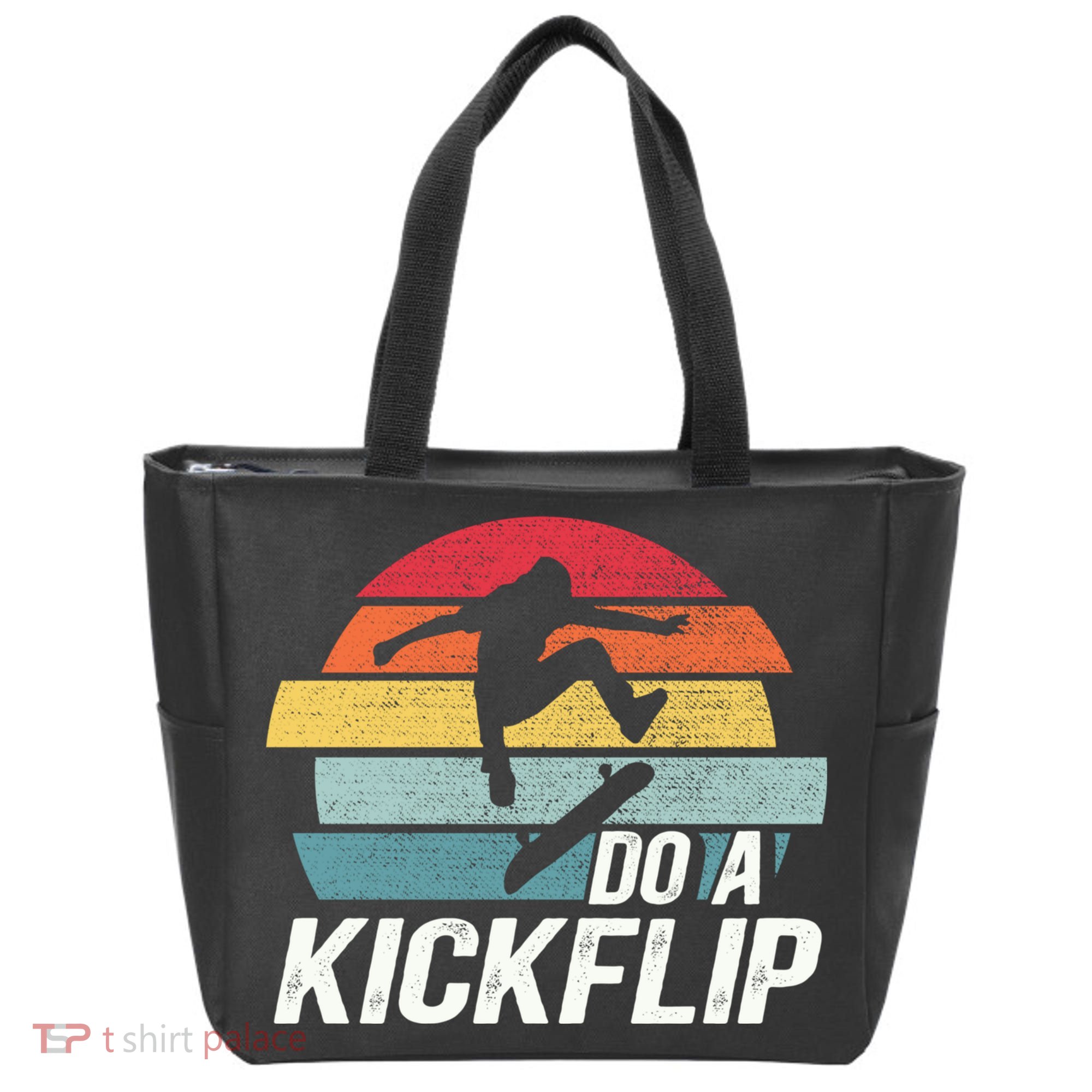 Skateboard Skateboarding Do A Kickflip Surfing Skate Skating Tote Bag