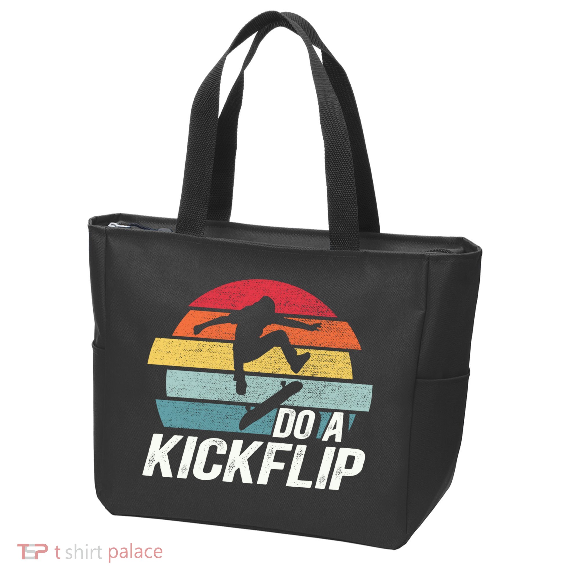 Skateboard Skateboarding Do A Kickflip Surfing Skate Skating Tote Bag