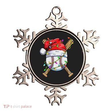 Santa Sports Design For Boy Christmas Baseball Player Ornament