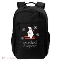 Ski School Dropout Skiing Polar Bear Funny Skier Backpack thumb 0