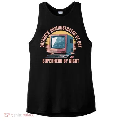 Sql Security Data Dbms Database Administrator Ladies PosiCharge Tri-Blend Wicking Tank