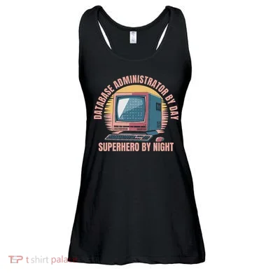 Sql Security Data Dbms Database Administrator Ladies Essential Flowy Tank