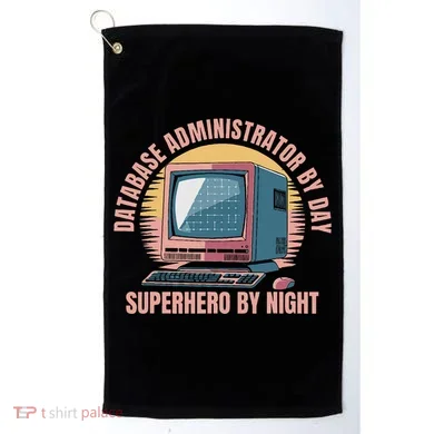 Sql Security Data Dbms Database Administrator Golf Towel