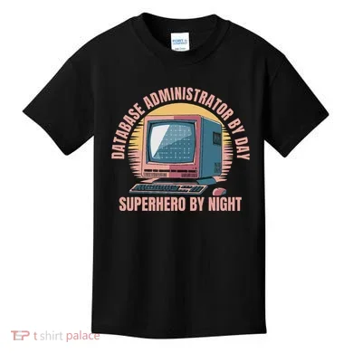 Sql Security Data Dbms Database Administrator Kids T-Shirt