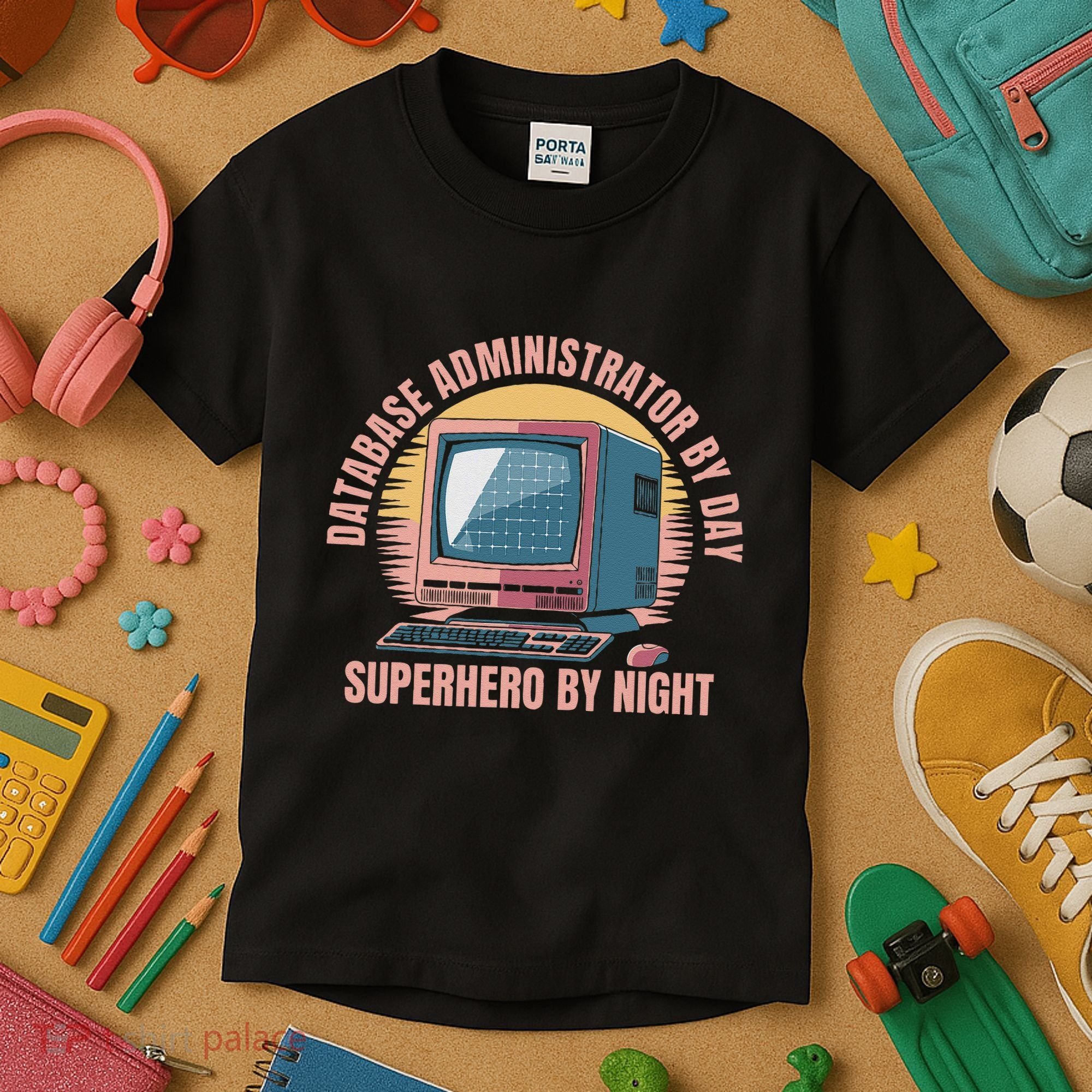 Sql Security Data Dbms Database Administrator Kids T-Shirt