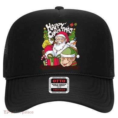 Santa Smoking Design Christmas All The Way Funny Hat