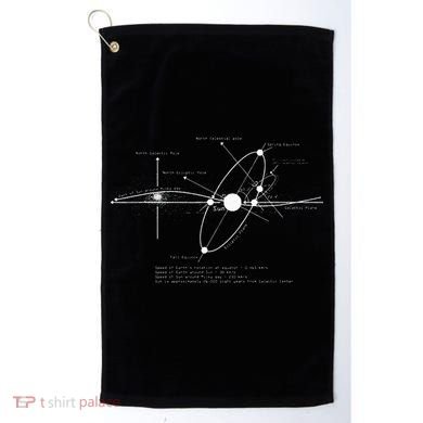 Solar Systems Diagram Astronomy Lover Astronomer Space Gift Golf Towel