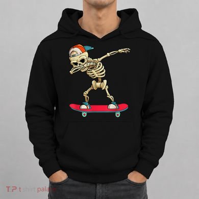 Skeleton Skateboard Dabbing Skate Skeleton TShirt Hoodie