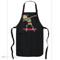 Skeleton Skateboard Dabbing Skate Skeleton TShirt Apron thumb 0
