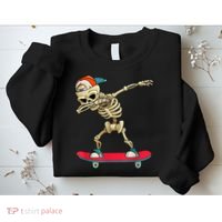 Skeleton Skateboard Dabbing Skate Skeleton TShirt Sweatshirt thumb 2