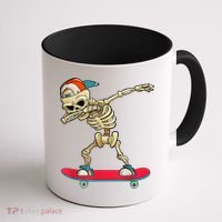 Skeleton Skateboard Dabbing Skate Skeleton TShirt Coffee Mug thumb 1