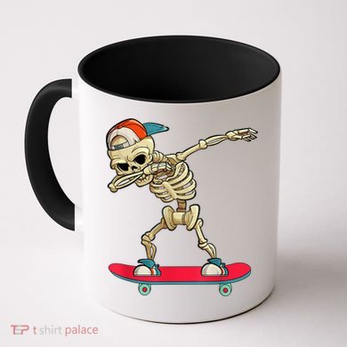 Skeleton Skateboard Dabbing Skate Skeleton TShirt Coffee Mug