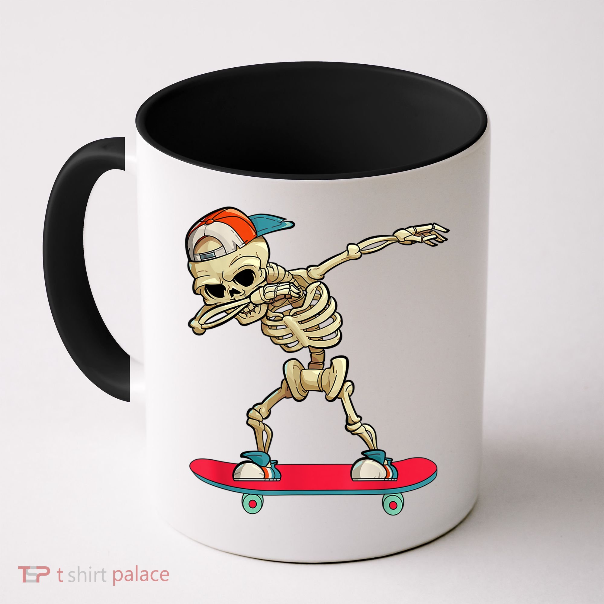 Skeleton Skateboard Dabbing Skate Skeleton TShirt Coffee Mug