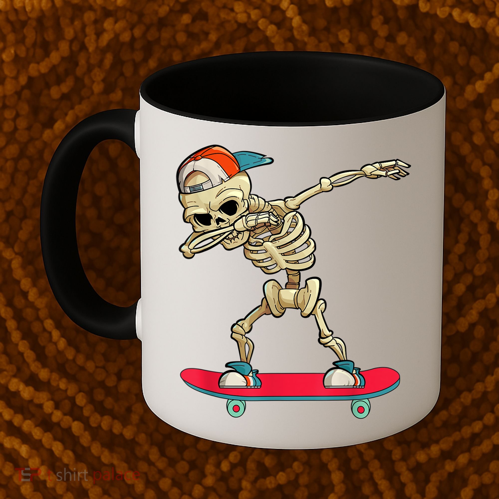Skeleton Skateboard Dabbing Skate Skeleton TShirt Coffee Mug