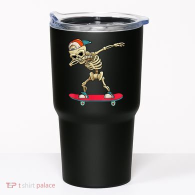 Skeleton Skateboard Dabbing Skate Skeleton TShirt Tumbler