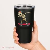 Skeleton Skateboard Dabbing Skate Skeleton TShirt Tumbler thumb 2