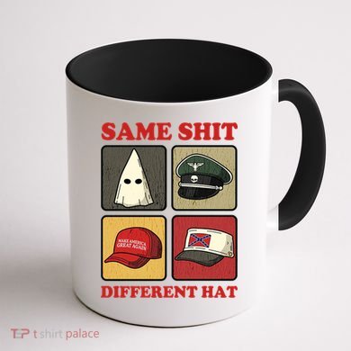 Same Shit Different Hat Coffee Mug back