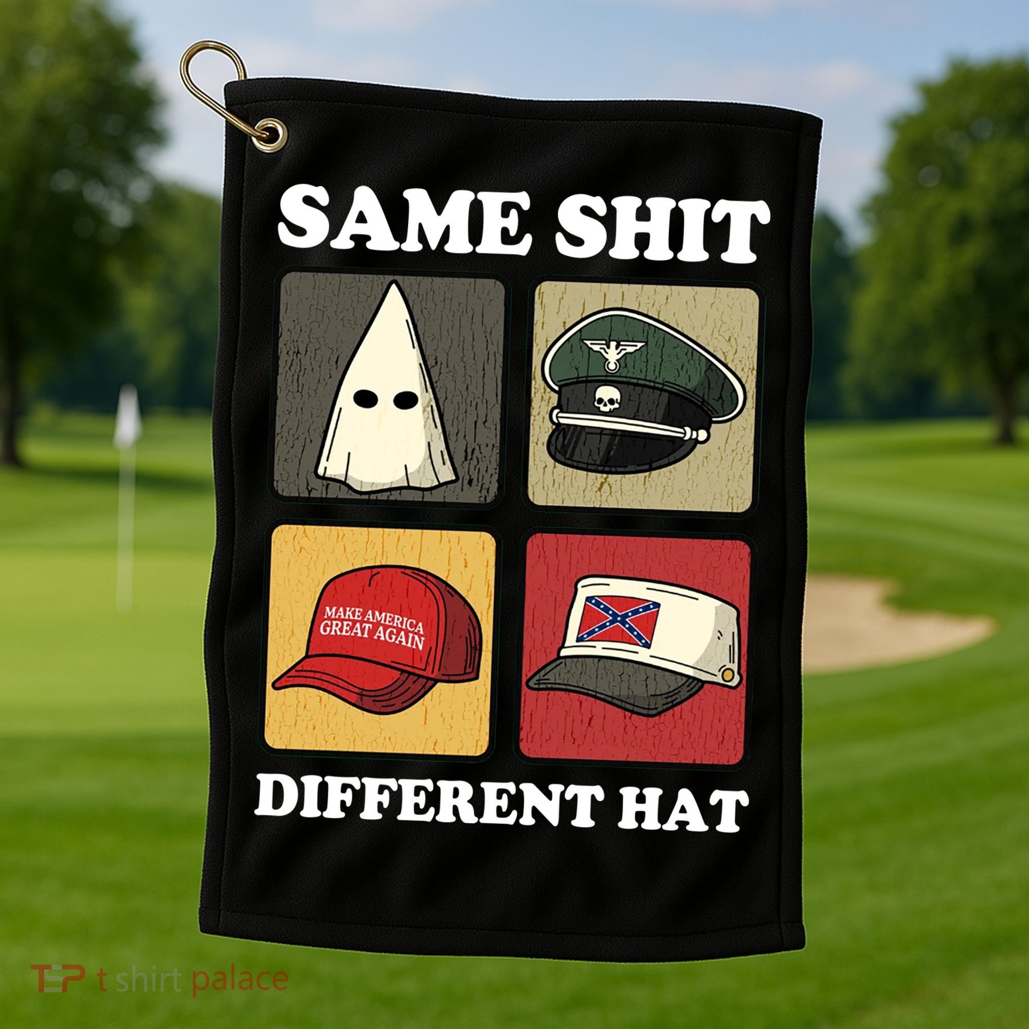 Same Shit Different Hat Golf Towel