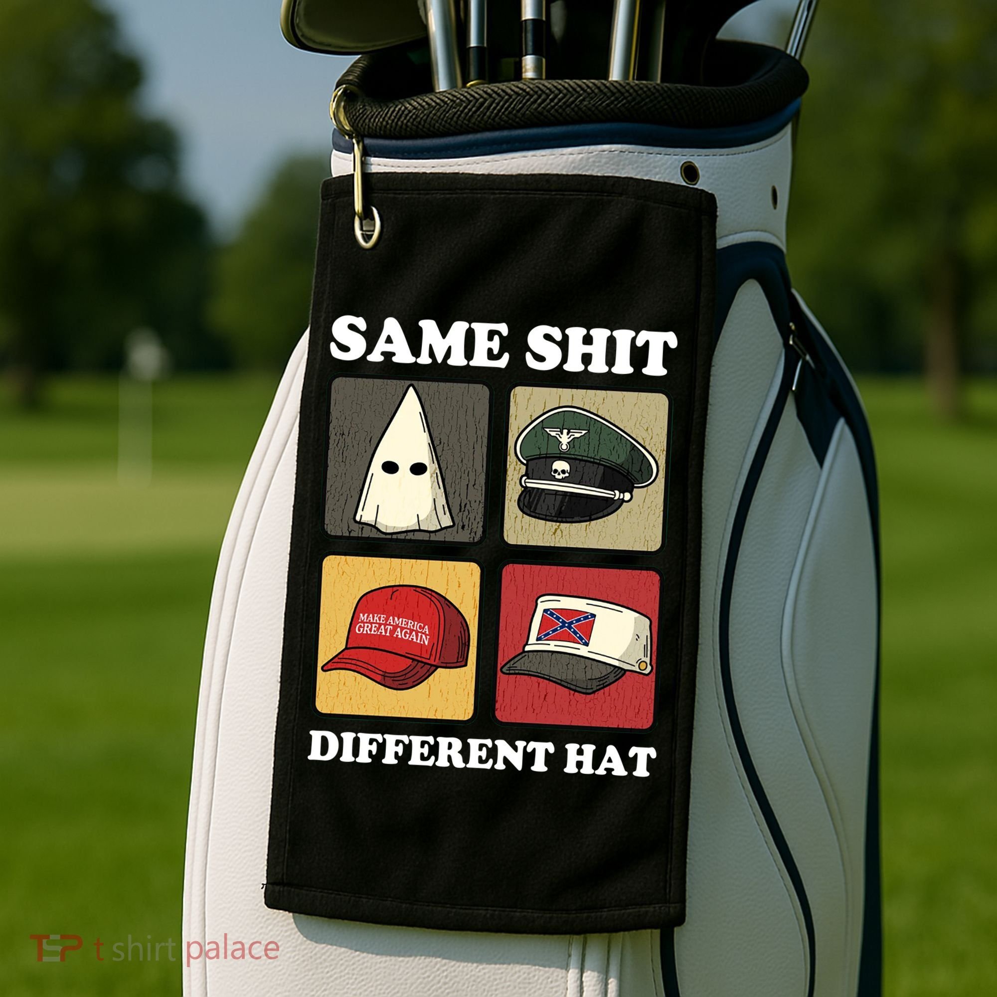 Same Shit Different Hat Golf Towel