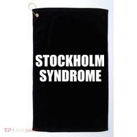 Stockholm Syndrome Embrace The Danger Golf Towel thumb 0