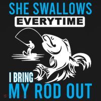 She Swallows Every Time I Bring Out My Rod Funny Fishing Women's Tank Top thumb 5