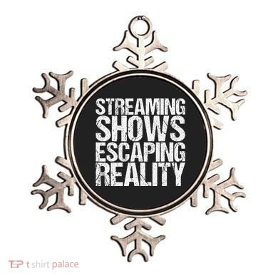 Streaming Shows Escaping Reality Funny Saying Ornament