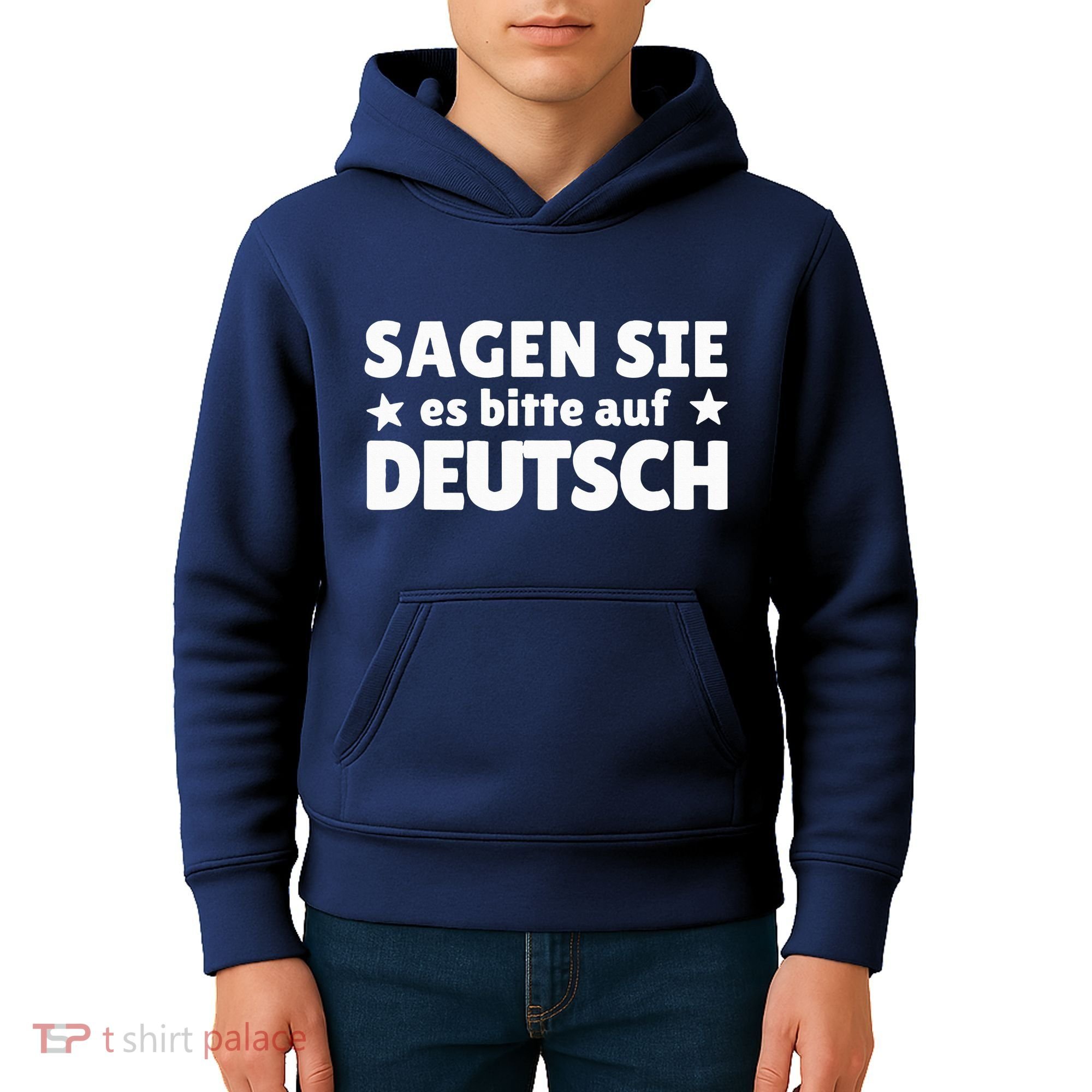 Sagen Sie Es Bitte Auf Deutsch German Teacher Kids Hoodie