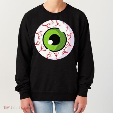 Spooky Scary Eyeball Funny Halloween Eyeball Women's Sweatshirt