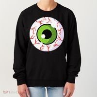 Spooky Scary Eyeball Funny Halloween Eyeball Women's Sweatshirt thumb 0