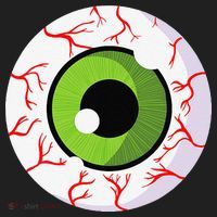 Spooky Scary Eyeball Funny Halloween Eyeball Women's Sweatshirt thumb 2