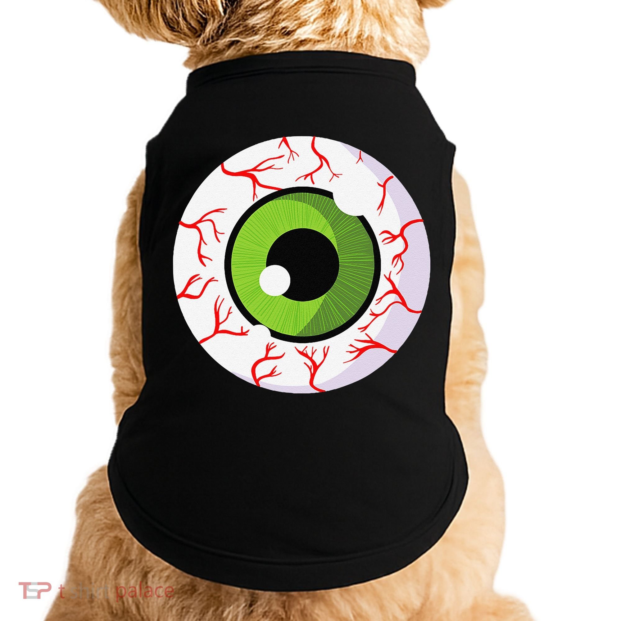 Spooky Scary Eyeball Funny Halloween Eyeball Doggie Tank