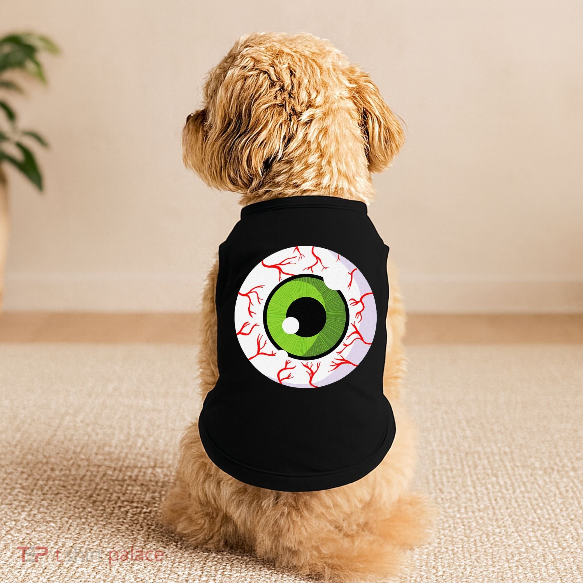 Spooky Scary Eyeball Funny Halloween Eyeball Doggie Tank