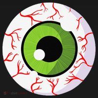 Spooky Scary Eyeball Funny Halloween Eyeball Doggie Tank thumb 4