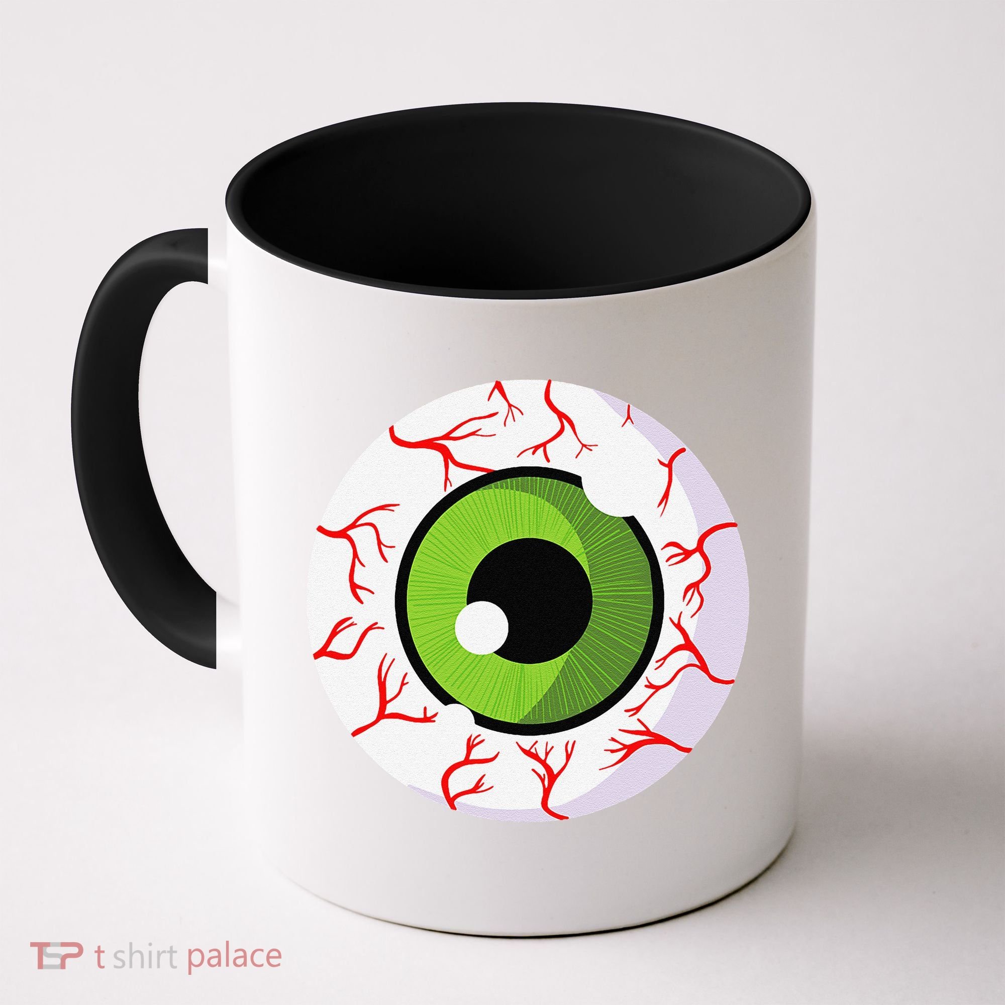 Spooky Scary Eyeball Funny Halloween Eyeball Coffee Mug