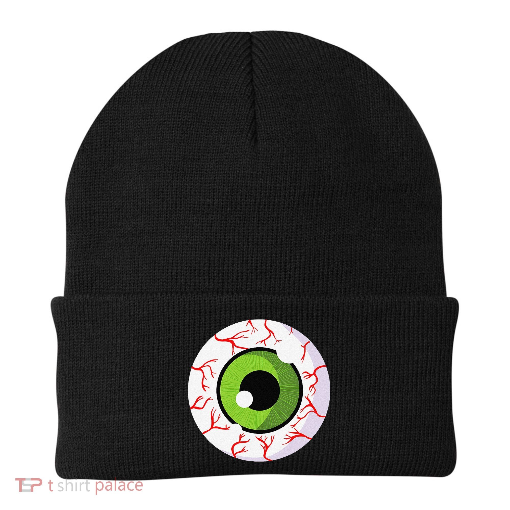 Spooky Scary Eyeball Funny Halloween Eyeball Beanie