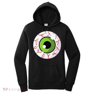 Spooky Scary Eyeball Funny Halloween Eyeball Women's Hoodie