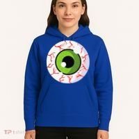Spooky Scary Eyeball Funny Halloween Eyeball Hoodie thumb 5