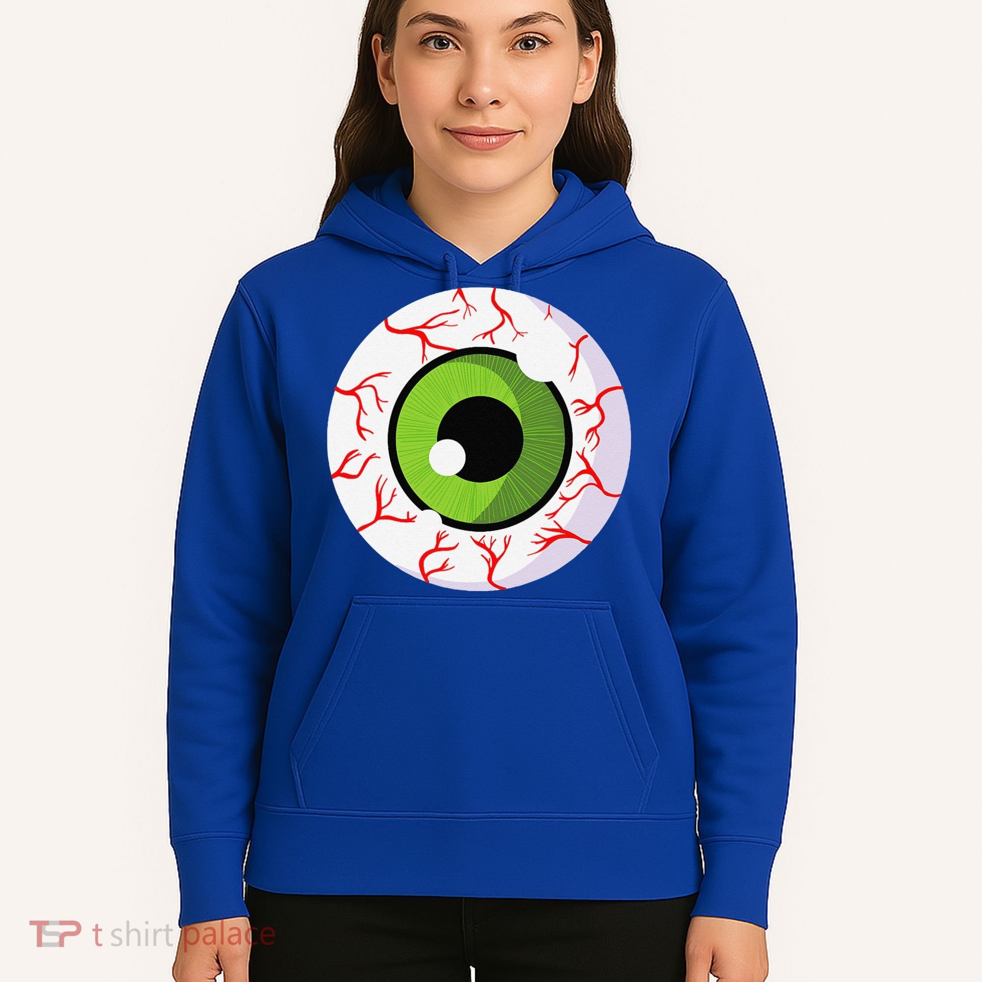Spooky Scary Eyeball Funny Halloween Eyeball Hoodie