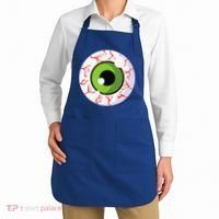 Spooky Scary Eyeball Funny Halloween Eyeball Apron thumb 2