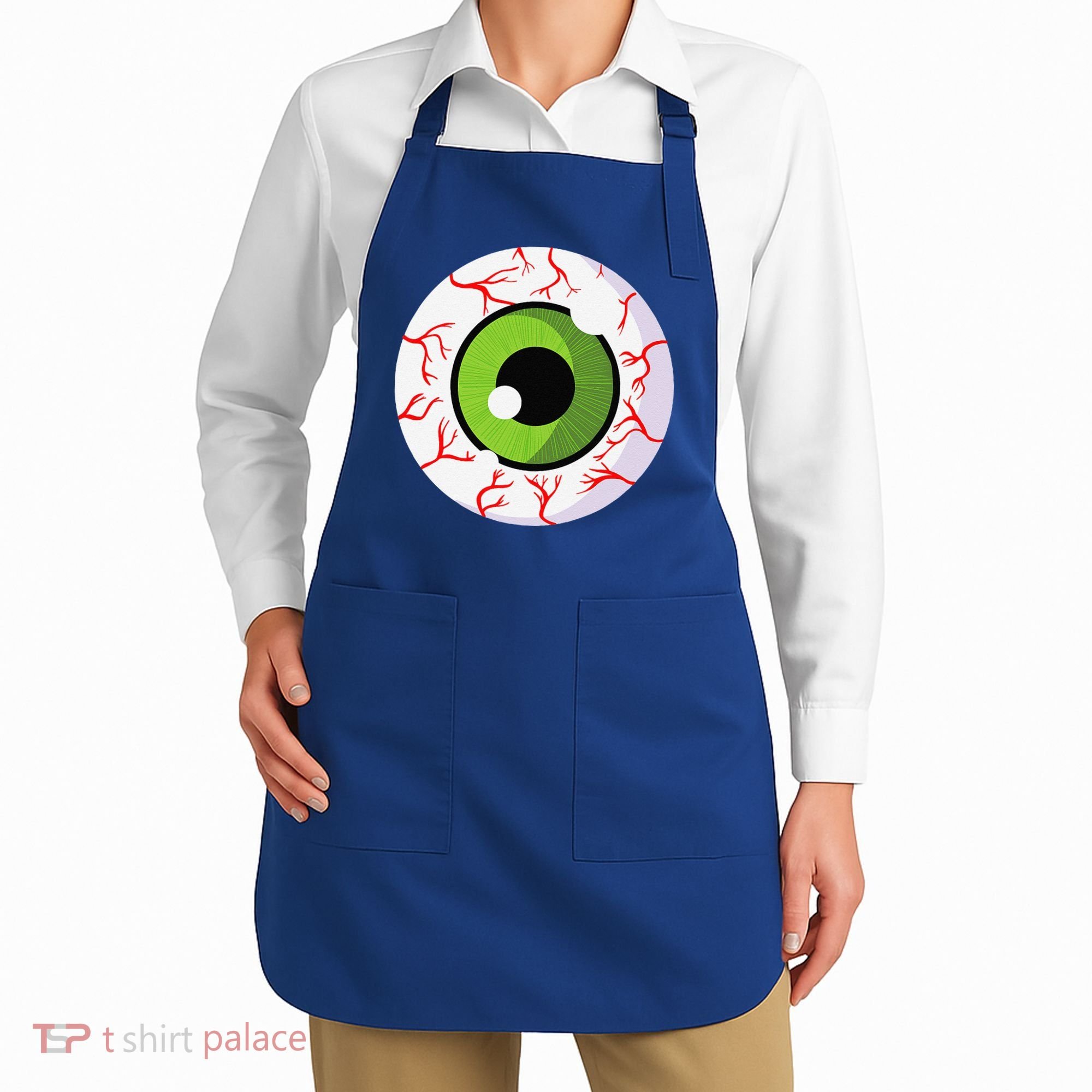 Spooky Scary Eyeball Funny Halloween Eyeball Apron