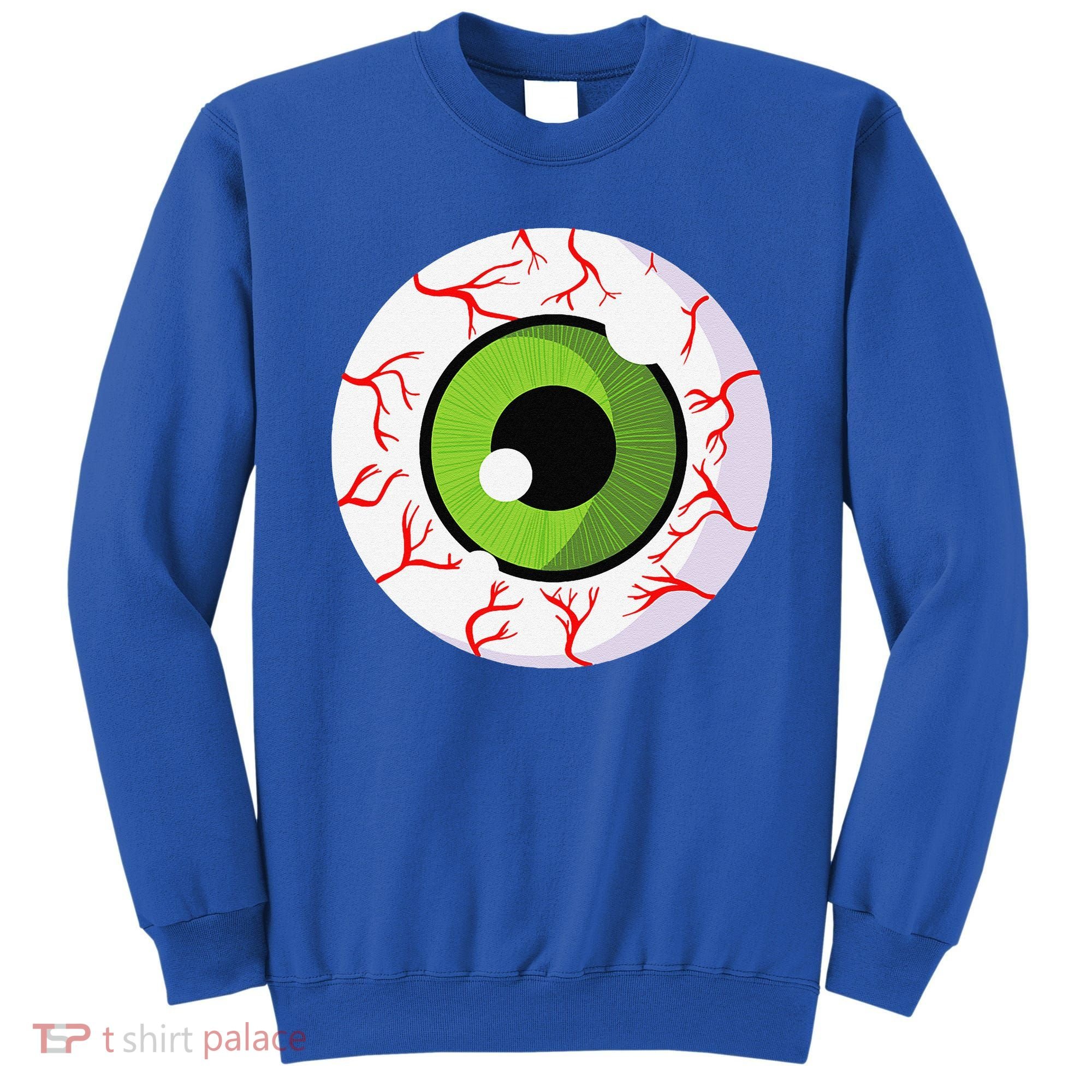 Spooky Scary Eyeball Funny Halloween Eyeball Sweatshirt