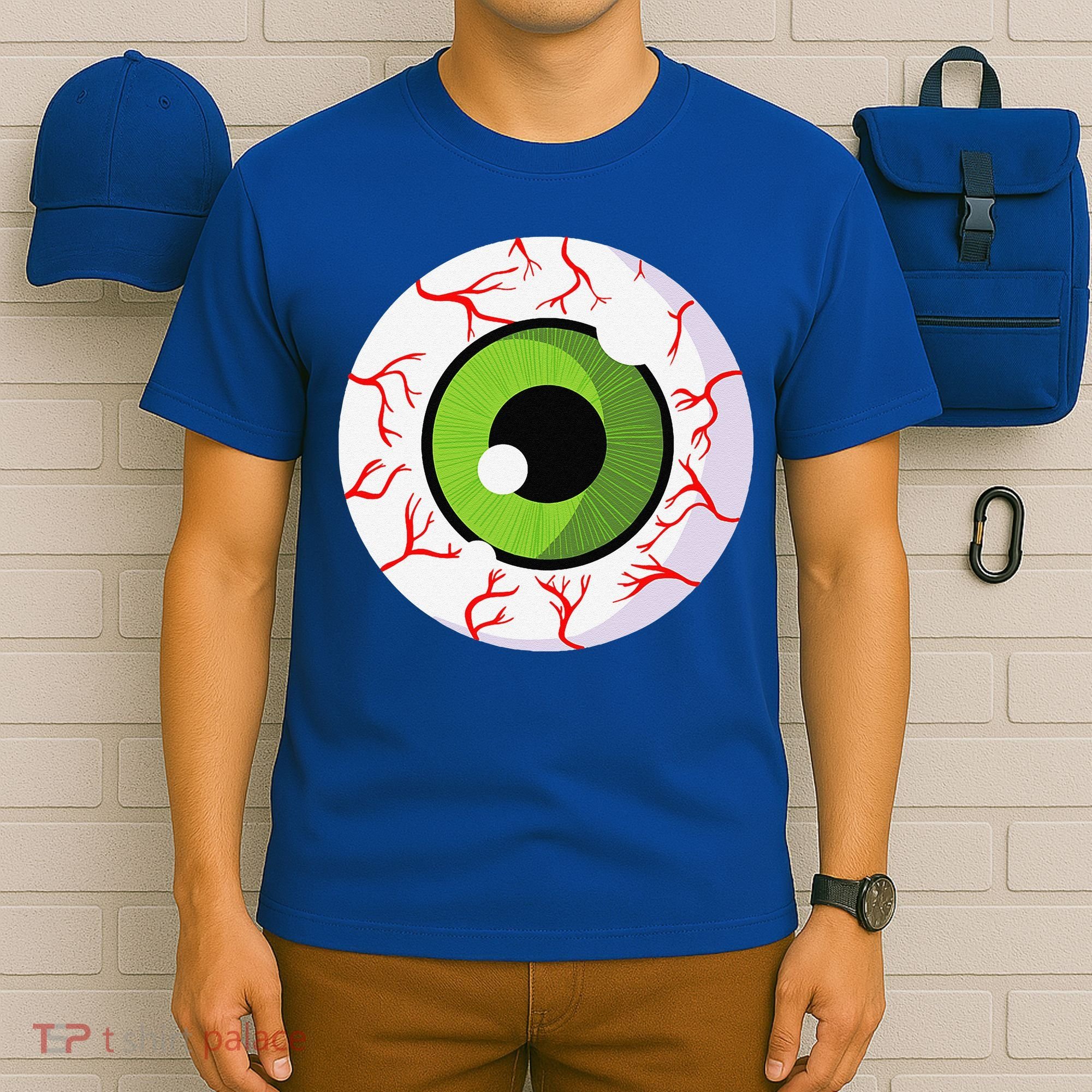 Spooky Scary Eyeball Funny Halloween Eyeball T-Shirt