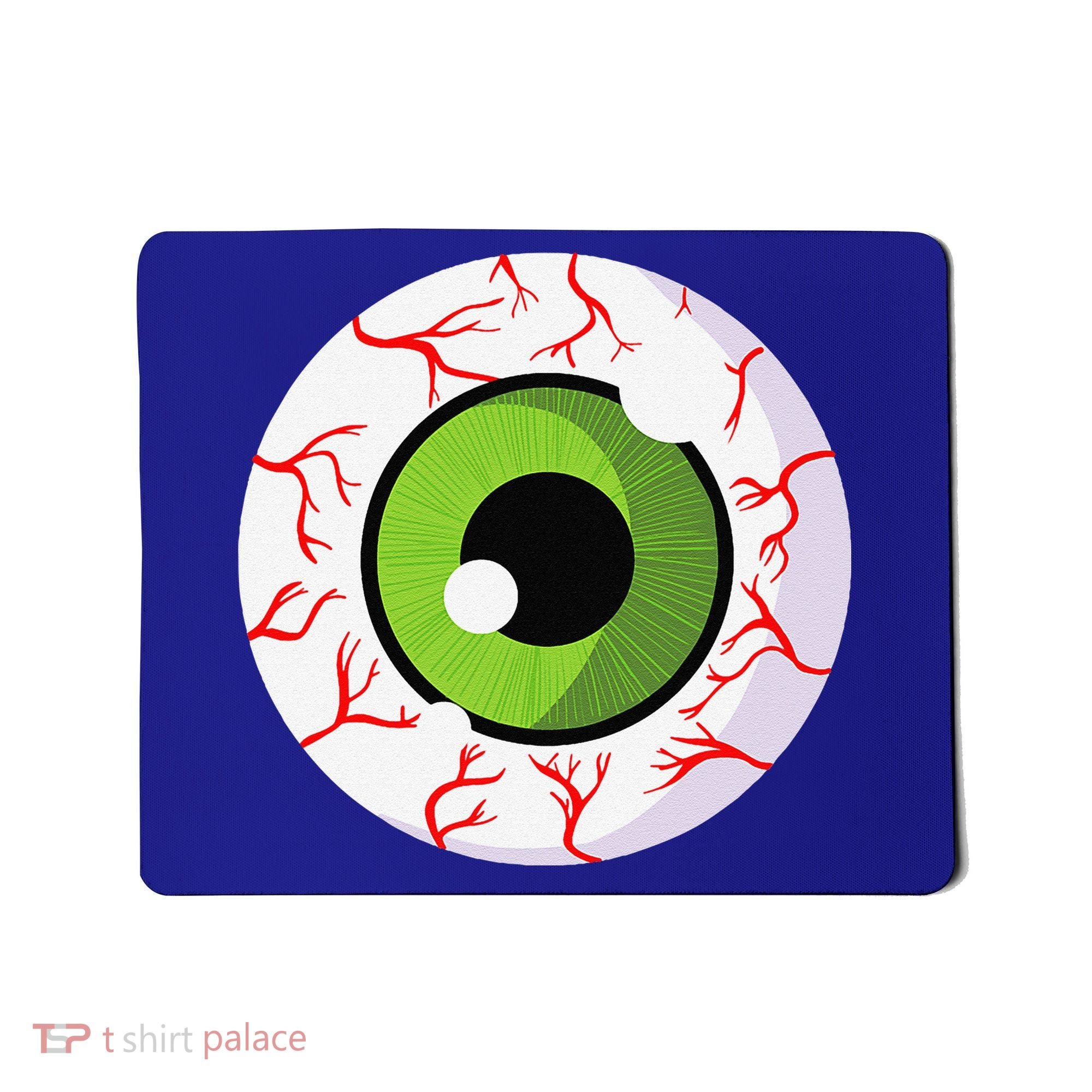 Spooky Scary Eyeball Funny Halloween Eyeball Mousepad