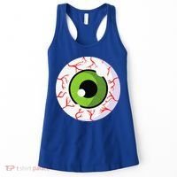 Spooky Scary Eyeball Funny Halloween Eyeball Women's Tank Top thumb 0