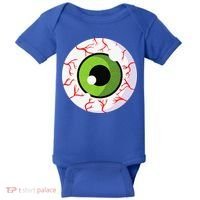 Spooky Scary Eyeball Funny Halloween Eyeball Baby Bodysuit thumb 0