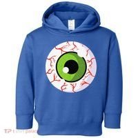 Spooky Scary Eyeball Funny Halloween Eyeball Toddler Hoodie thumb 0