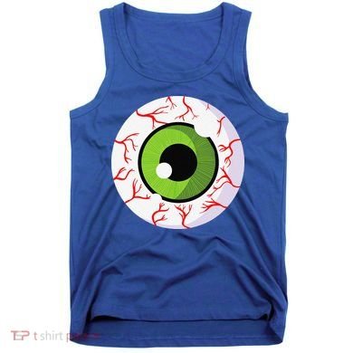 Spooky Scary Eyeball Funny Halloween Eyeball Tank Top