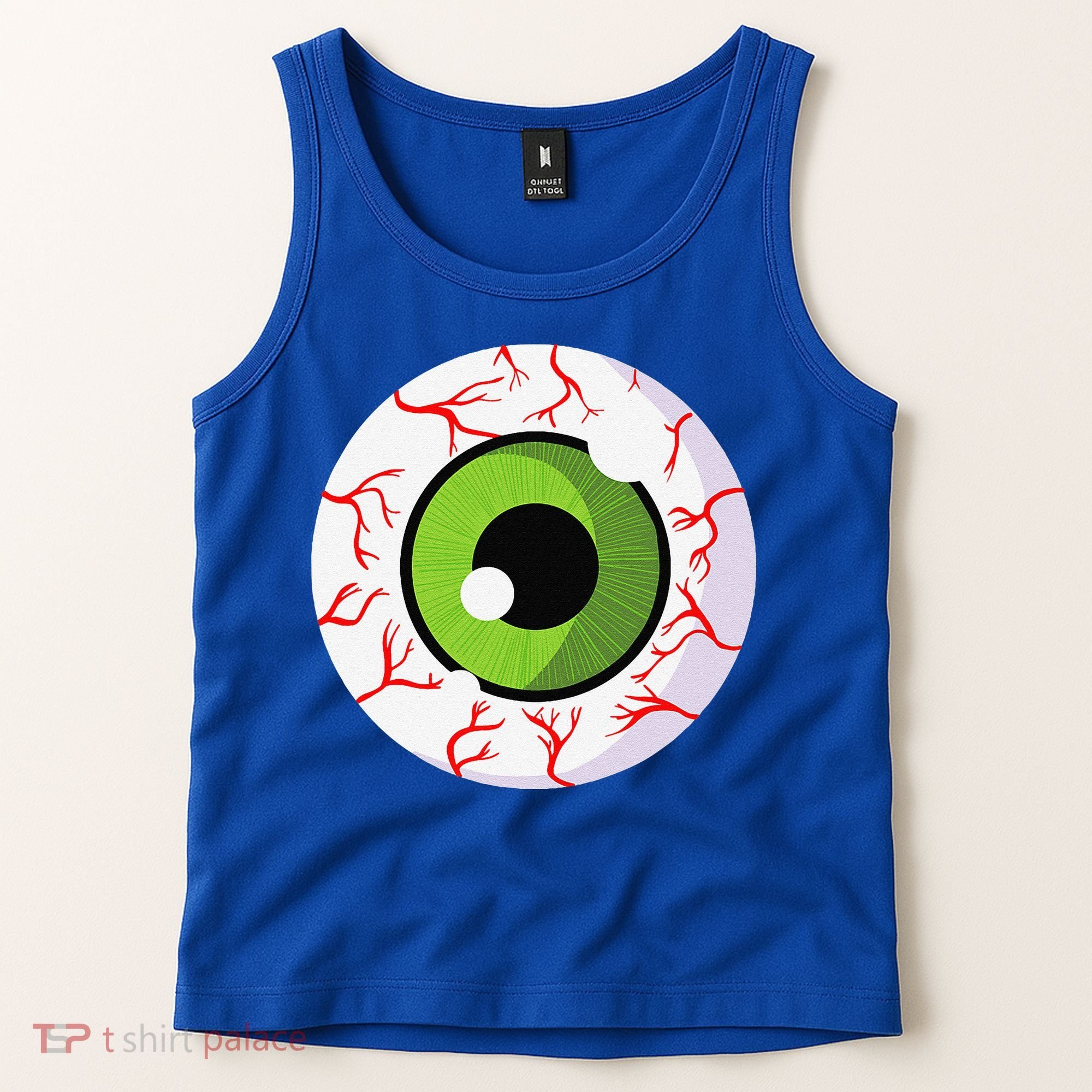 Spooky Scary Eyeball Funny Halloween Eyeball Tank Top