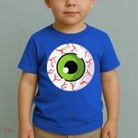 Spooky Scary Eyeball Funny Halloween Eyeball Toddler T-Shirt thumb 2